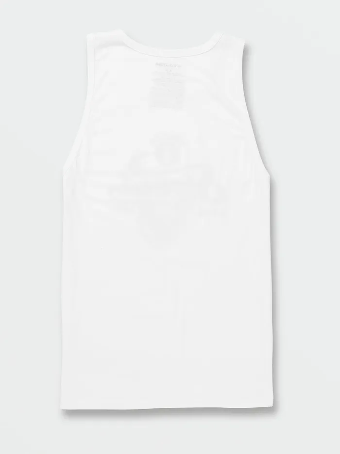 Volcom TShirts and Tanks Stoned2TheBone Tank 8211 White White 8211 Mens