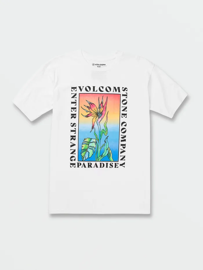 Volcom TShirts and Tanks Strange Paradise Short Sleeve 8211 White White 8211 Mens