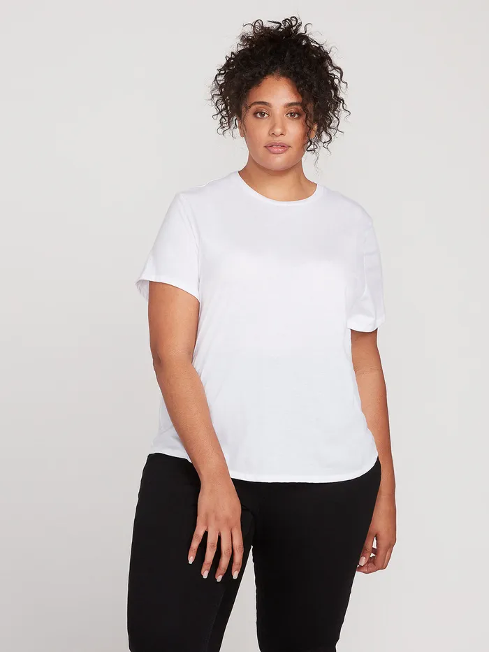 Volcom Tops One Of Each Plus Size Tee 8211 White White 8211 Womens