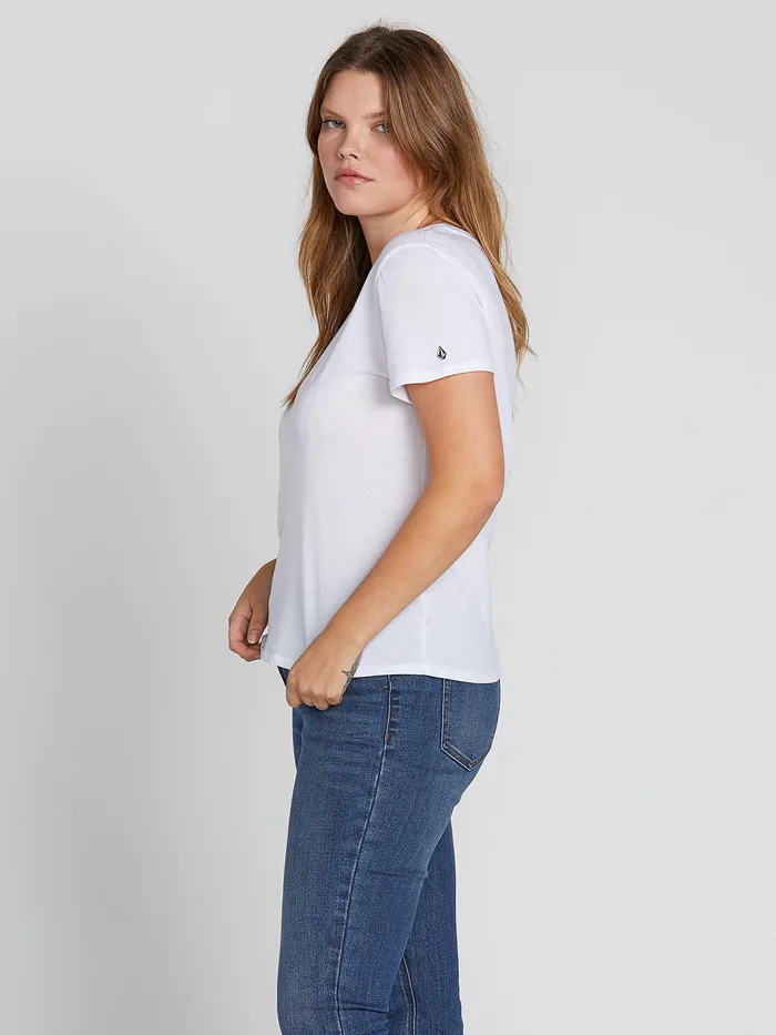 Volcom Tops One Of Each Plus Size Tee 8211 White White 8211 Womens