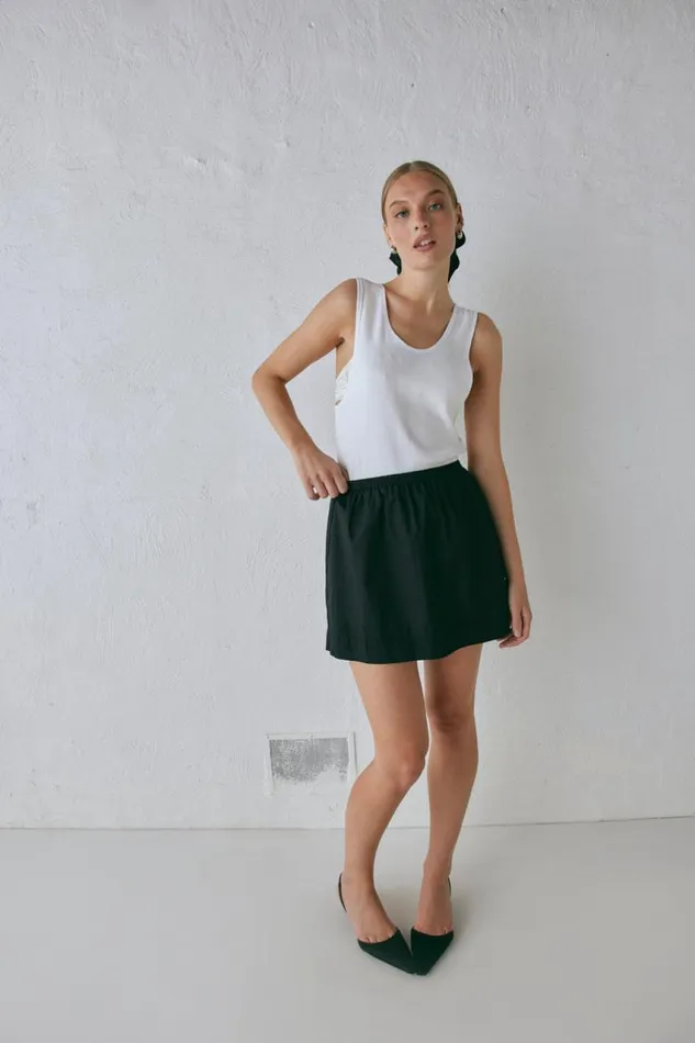 VRG GRL Elka Mini Skirt Black Women Skirts