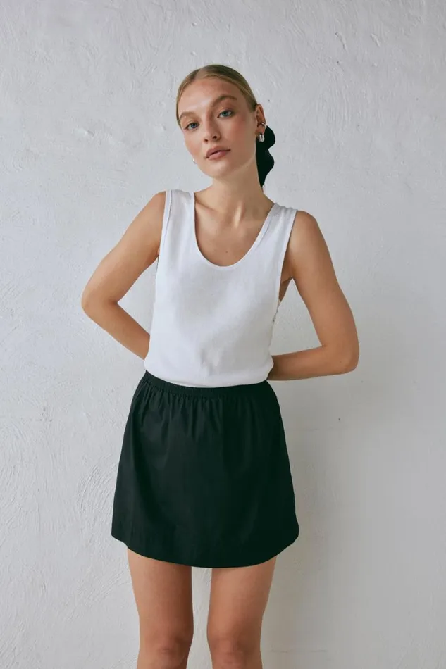 VRG GRL Elka Mini Skirt Black Women Skirts
