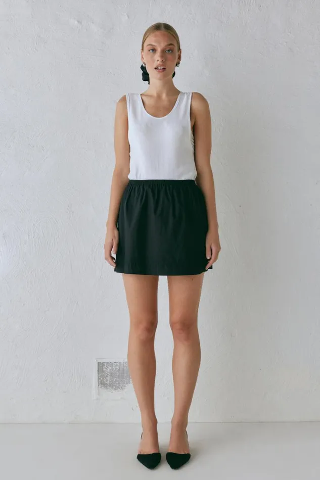 VRG GRL Elka Mini Skirt Black Women Skirts