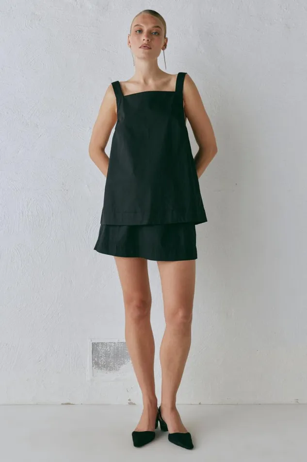 VRG GRL Elka Top Black Women Sets