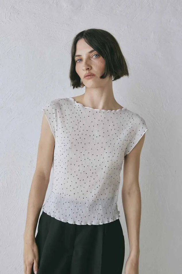VRG GRL Retrofuture Top Dot Women Sleeveless