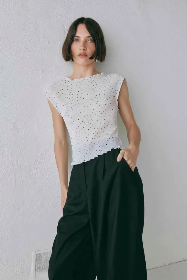 VRG GRL Retrofuture Top Dot Women Sleeveless