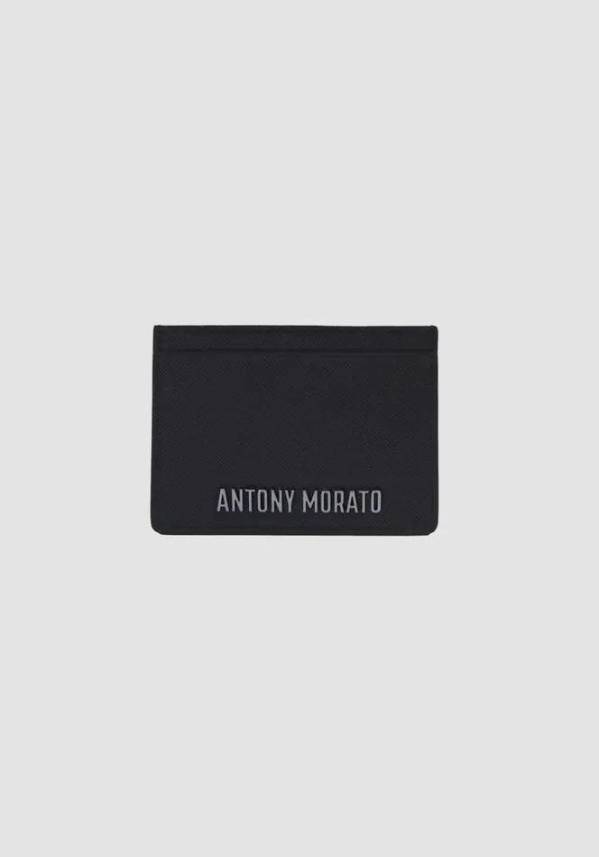 Wallets Men Antony Morato Cardholder With Metallic Logo Black