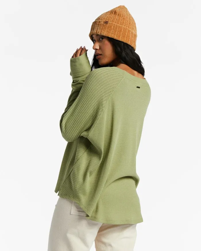 Warm My Heart Top Avocado Women Billabong Tops