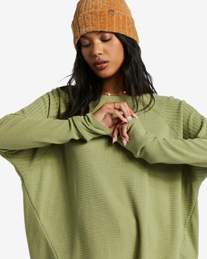 Warm My Heart Top Avocado Women Billabong Tops