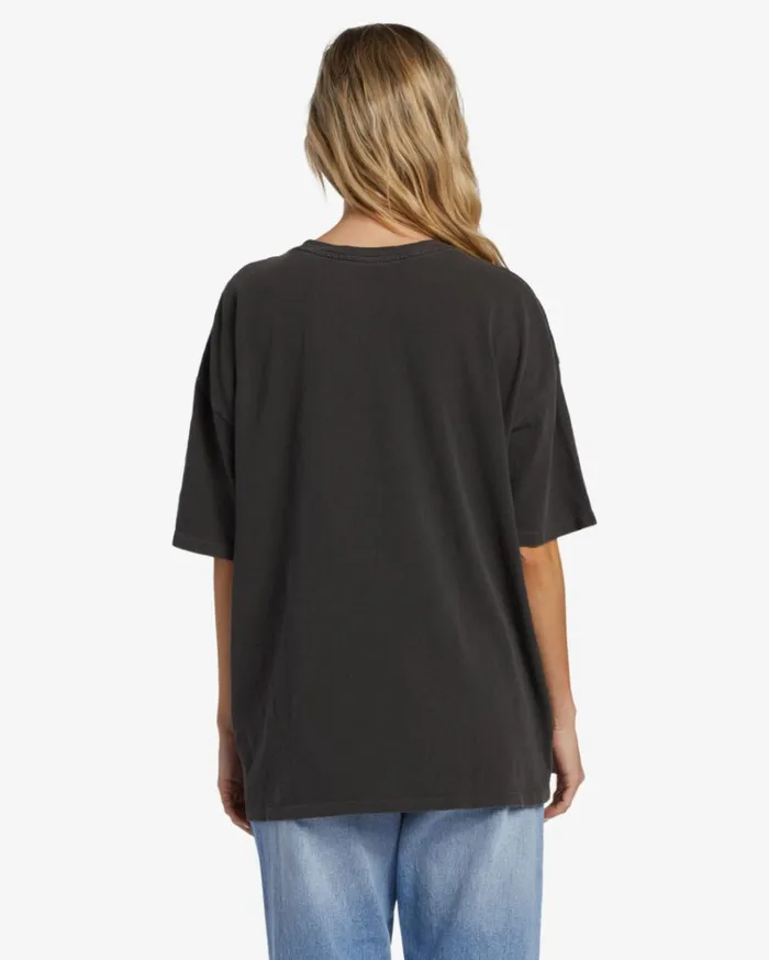Warm Waves TShirt Off Black Women Billabong Graphic Tees and Tanks