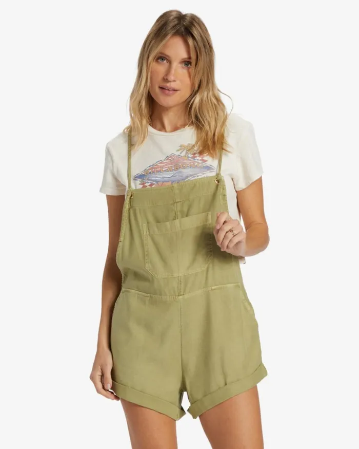 Wild Pursuit Romper Avocado Women Billabong Beach Cover Ups