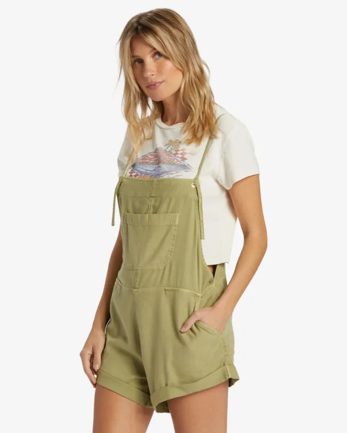 Wild Pursuit Romper Avocado Women Billabong Beach Cover Ups