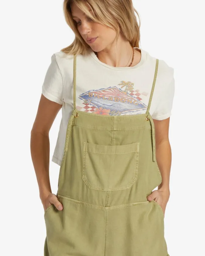 Wild Pursuit Romper Avocado Women Billabong Beach Cover Ups