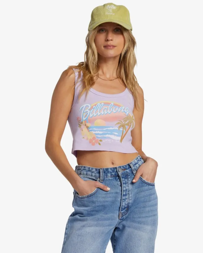 Wild Waves TShirt Peaceful Lilac Women Billabong Graphic Tees and Tanks