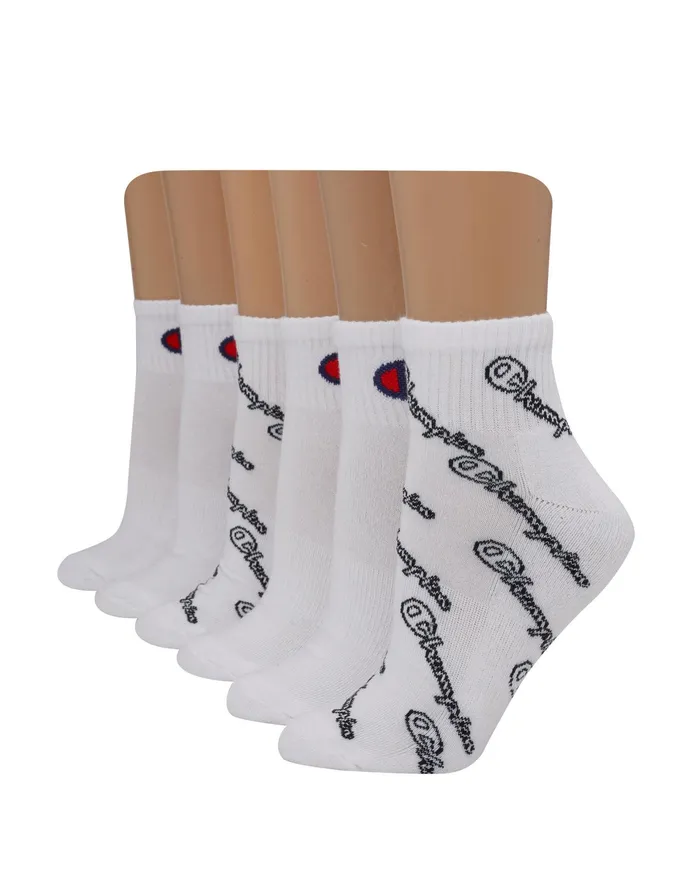 Women039S Ankle Socks C Logo 6Pairs Assorted 7 Women Champion Socks