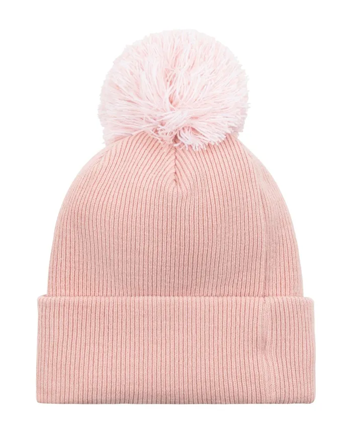 Women039S SherpaLined Slouch Pom Beanie Light Pastel Pink Women Champion Hats
