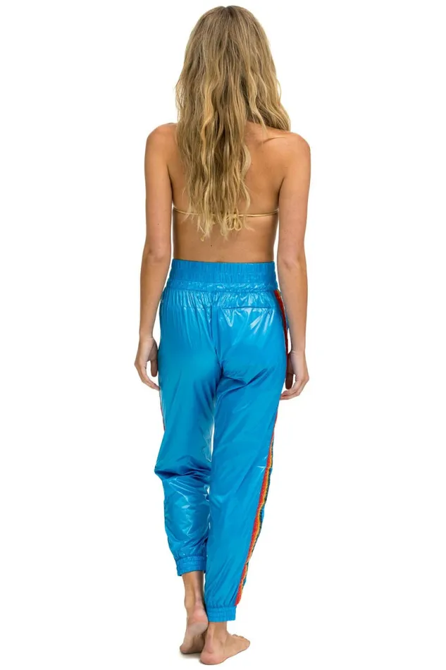 Women 5 STRIPE HI RISE WIND PANT 8211 DRESDEN Aviator Nation Sweatpants