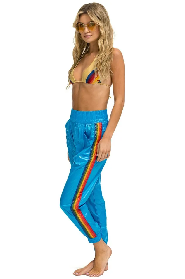 Women 5 STRIPE HI RISE WIND PANT 8211 DRESDEN Aviator Nation Sweatpants