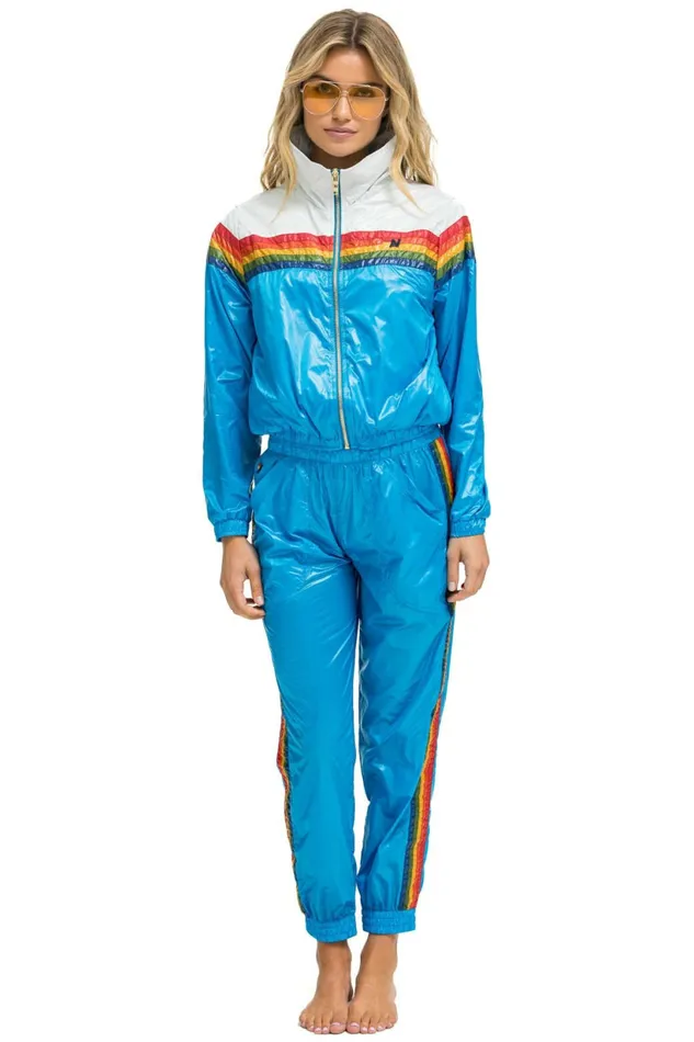 Women 5 STRIPE HI RISE WIND PANT 8211 DRESDEN Aviator Nation Sweatpants
