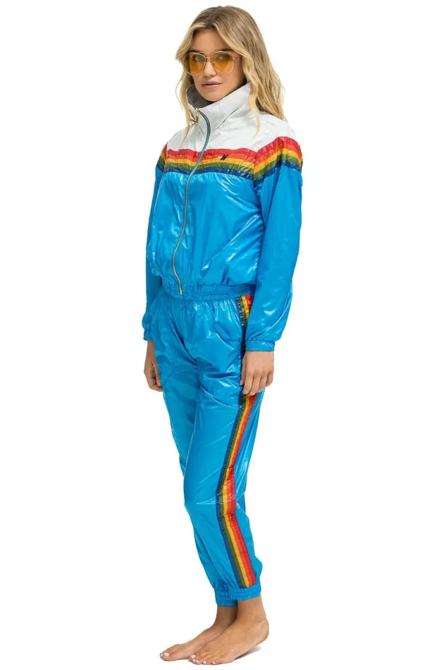 Women 5 STRIPE HI RISE WIND PANT 8211 DRESDEN Aviator Nation Sweatpants