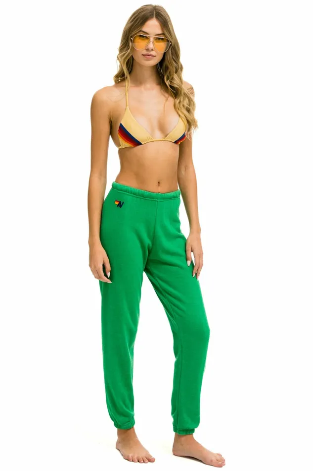 Women 5 STRIPE SWEATPANTS 8211 KELLY GREEN NEON PINK YELLOW Aviator Nation Sweatpants Women 5 STRIPE SWEATPANTS 8211 KELLY GREEN NEON PINK YELLOW Aviator Nation Sweatpants