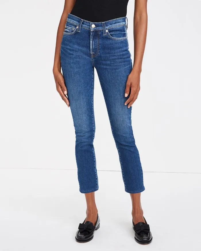 Women 7 For All Mankind Ankle The Ankle Skinny In Venus Blue