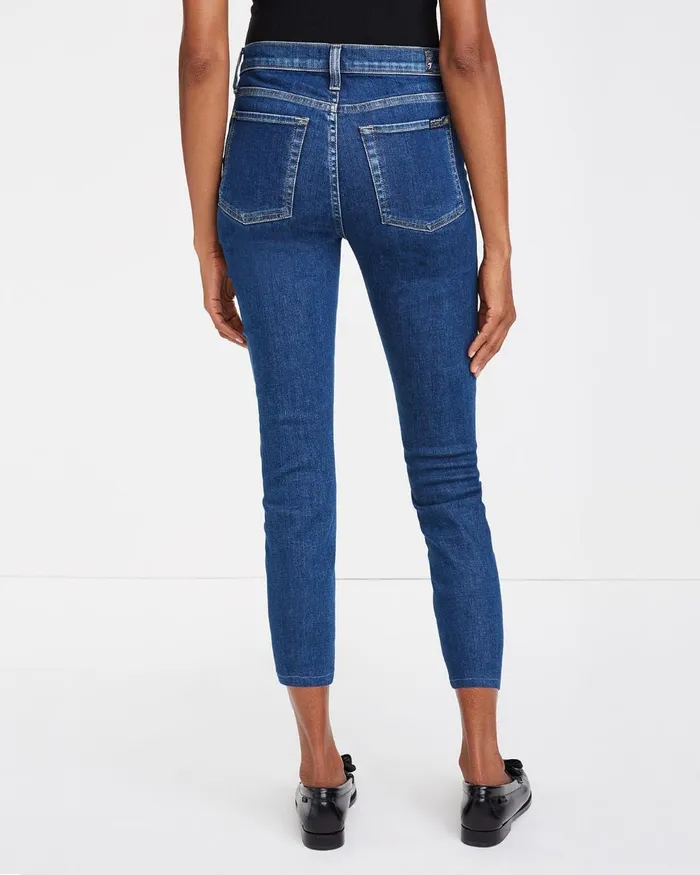 Women 7 For All Mankind Ankle The Ankle Skinny In Venus Blue