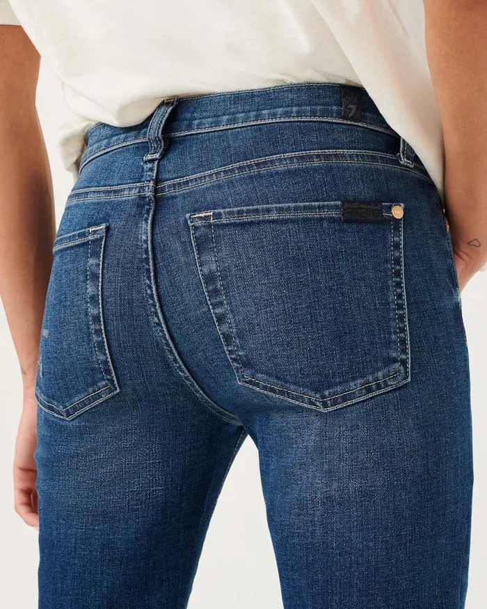 Women 7 For All Mankind Denim Cropped Skinny In Garcia
