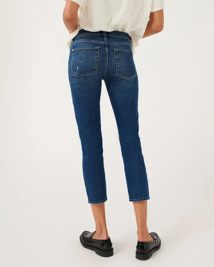Women 7 For All Mankind Denim Cropped Skinny In Garcia