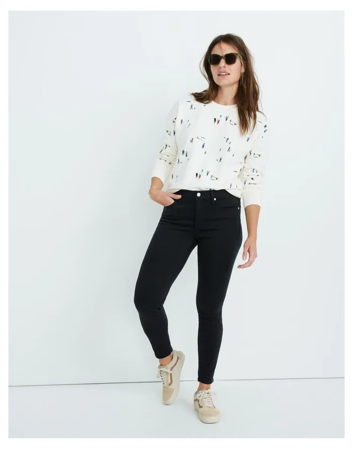 Women 9034 Mid Rise Skinny Jeans In Lunar Wash Lunar Wash Madewell Jeans