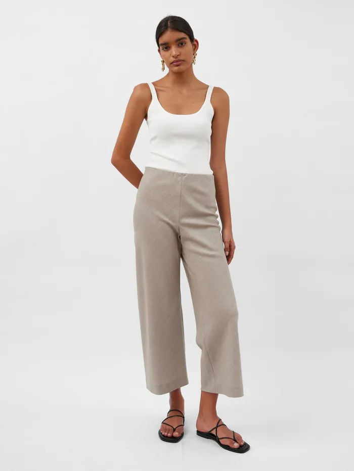 Women AEmery 8211 Myrna Crop Pant In Beige Almond The UNDONE Pants