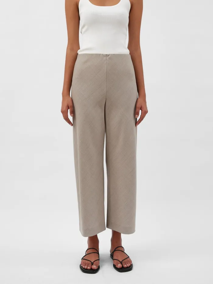 Women AEmery 8211 Myrna Crop Pant In Beige Almond The UNDONE Pants