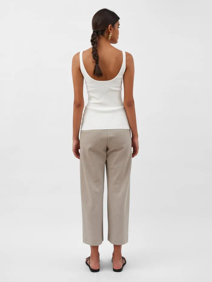 Women AEmery 8211 Myrna Crop Pant In Beige Almond The UNDONE Pants