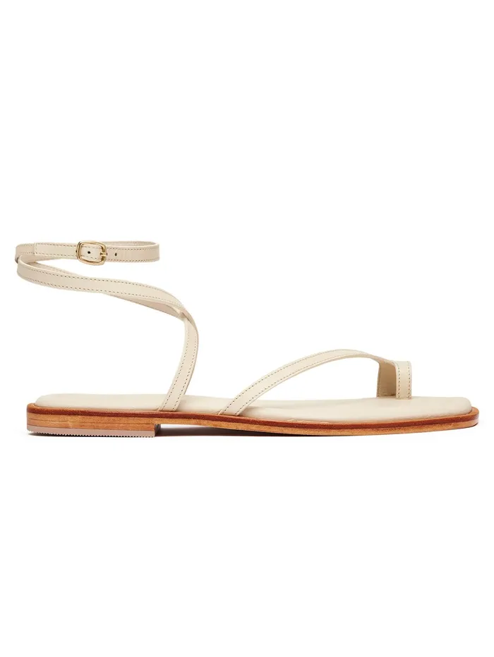 Women AEmery 8211 Piper Sandal In Egg Shell White The UNDONE Sandals