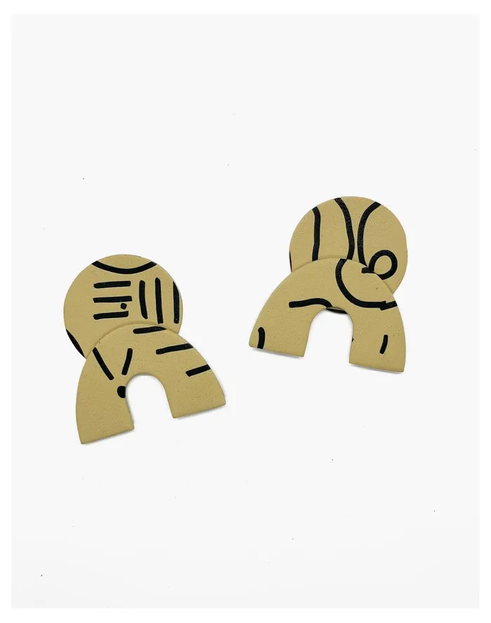 Women Abcrete and Co Kordei Earrings Brown Multi Madewell Earrings