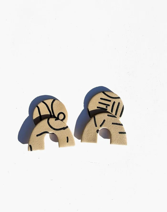 Women Abcrete and Co Kordei Earrings Brown Multi Madewell Earrings Women Abcrete and Co Kordei Earrings Brown Multi Madewell Earrings