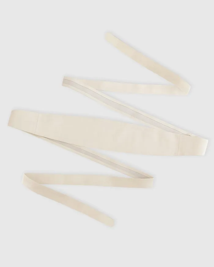 Women Accessories Belle and Bloom Odyssey Soft Wrap Leather Belt 8211 Cream
