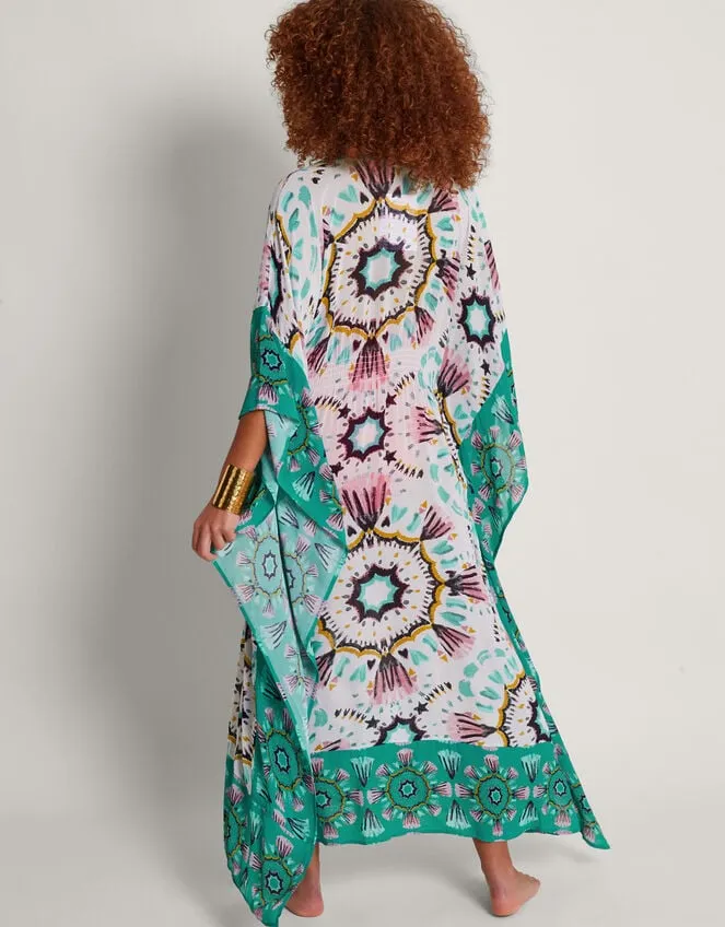 Women Allegra Print Kaftan Ivory Monsoon Beachwear and Swimwear