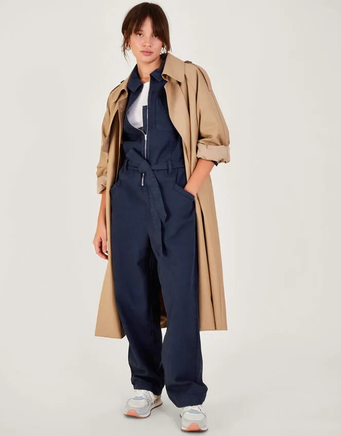 Women Ally ZipUp Jumpsuit Blue Monsoon Dresses