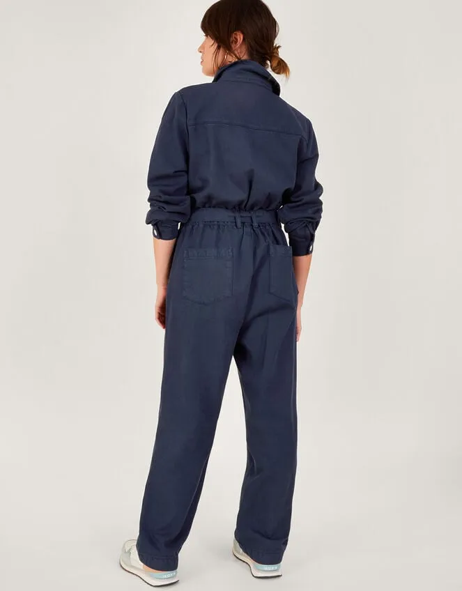 Women Ally ZipUp Jumpsuit Blue Monsoon Dresses