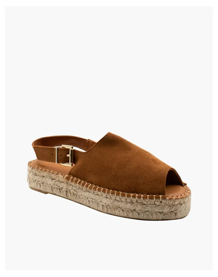 Women ALOHAS Leather Back Strap Espadrille Sandals Camel Madewell Sandals Women ALOHAS Leather Back Strap Espadrille Sandals Camel Madewell Sandals