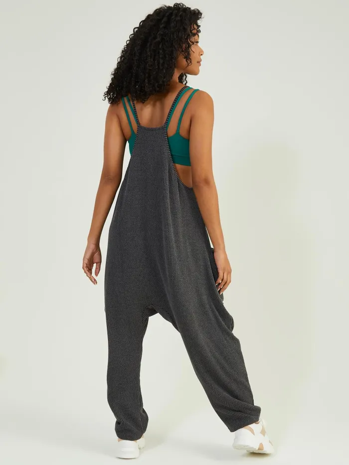 Women Altar039d State Activewear Go Easy Ribbed OnePiece Charcoal