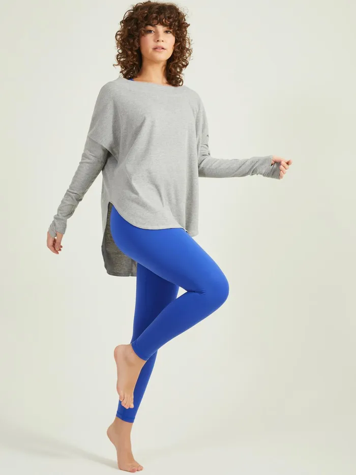 Women Altar039d State Activewear No Sweat Ribbed Top Heathergrey