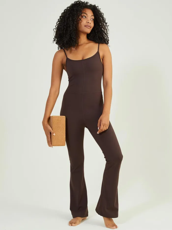 Women Altar039d State Activewear Rise Up Flare OnePiece Chocolate