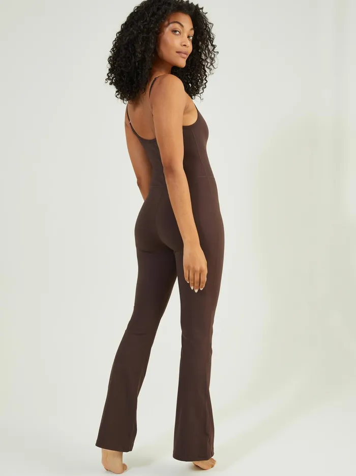 Women Altar039d State Activewear Rise Up Flare OnePiece Chocolate