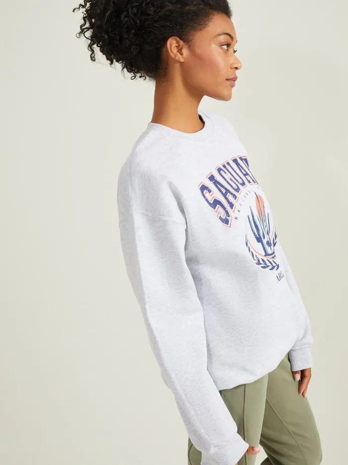 Women Altar039d State Activewear Saguaro National Park Graphic Sweatshirt Grey