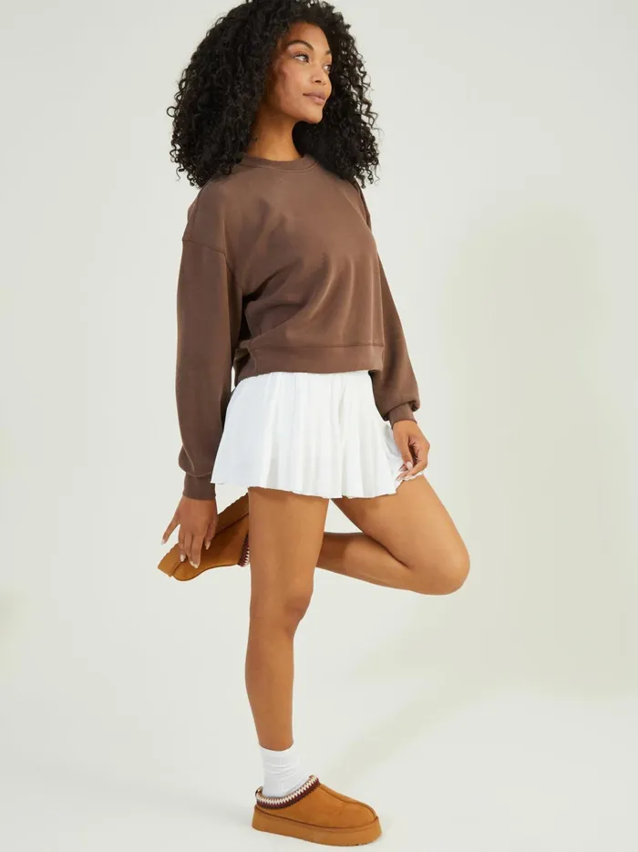Women Altar039d State Activewear Supersoft Sweatshirt Chocolate