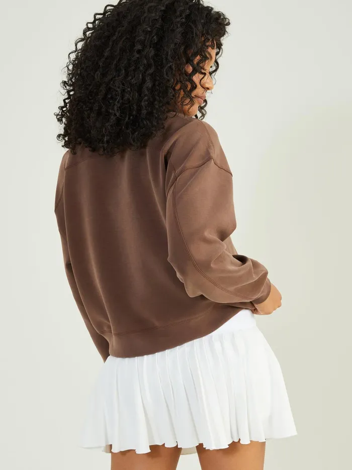 Women Altar039d State Activewear Supersoft Sweatshirt Chocolate