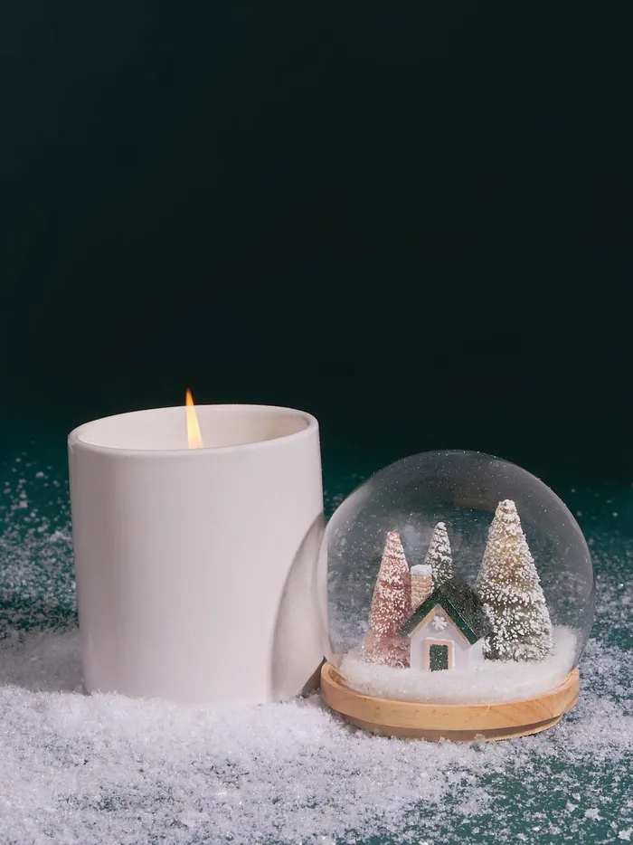 Women Altar039d State Bath Beauty Green Snow Globe Candle Green