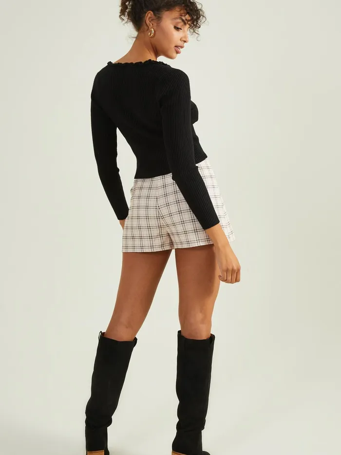 Women Altar039d State Blouses Judith Ruffle Cardigan Black